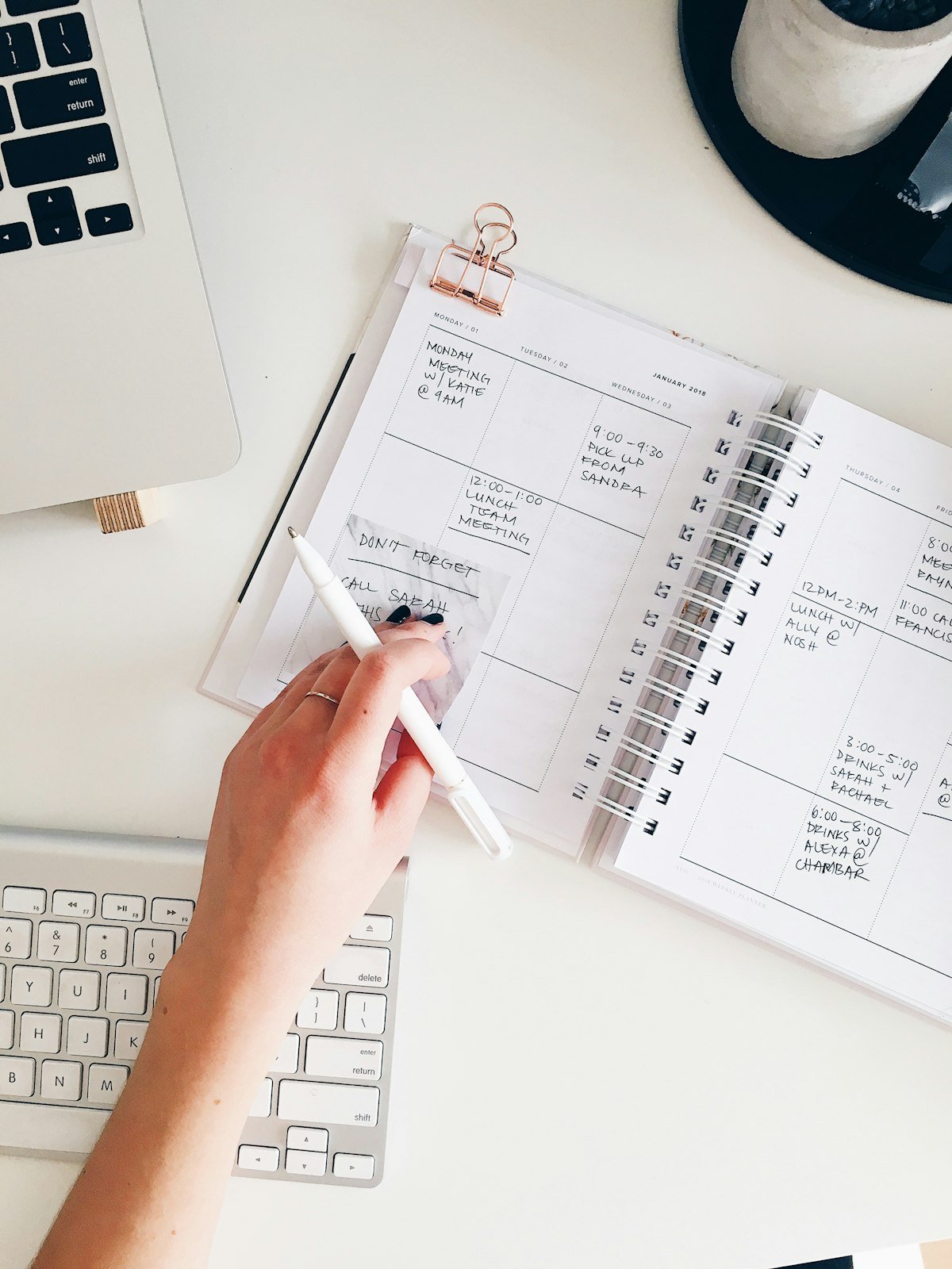Planning which freelancing skill to learn in a notebook